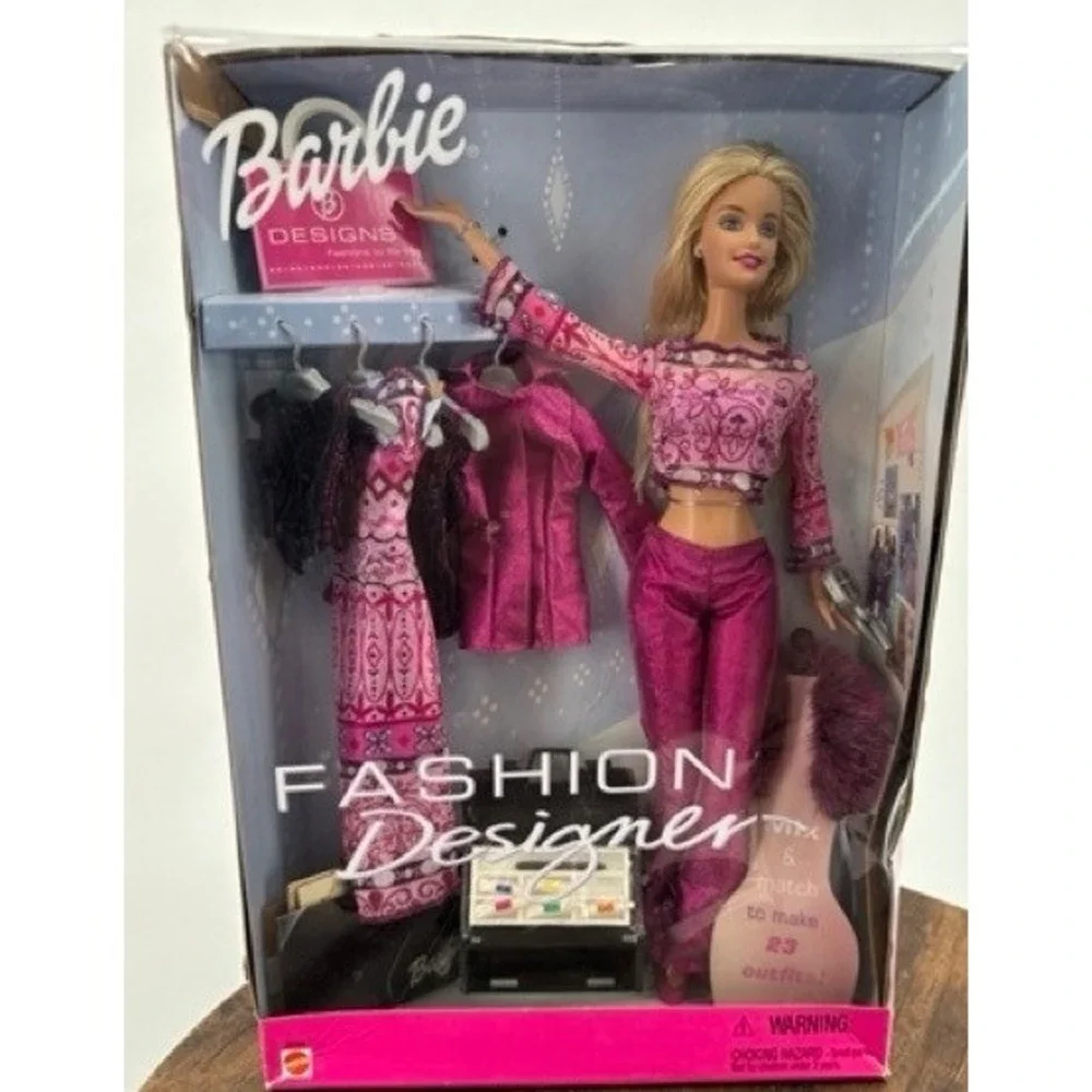 Vintage NEW Mattel Barbie Fashion Designer Doll Set Y2k Boho Chic Y2K 2002